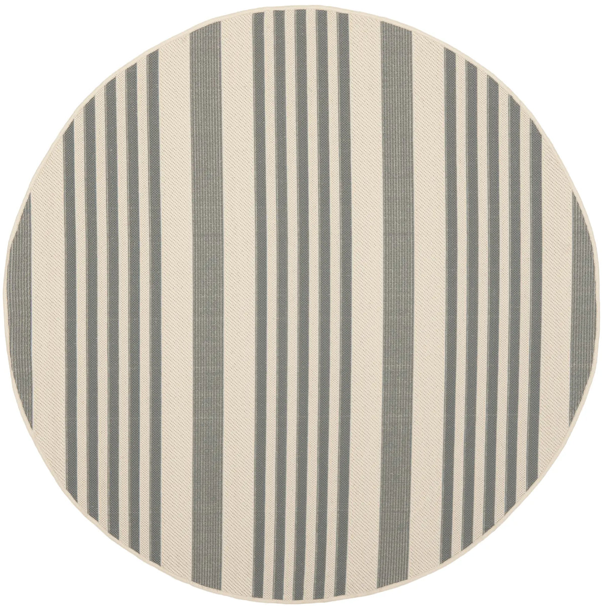 Safavieh Courtyard 5'-3" x 5'-3" Rug in Grey / Bone