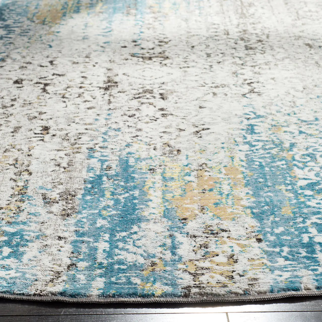 Safavieh Aria 6'-5" x 6'-5" Rug in Blue / Creme