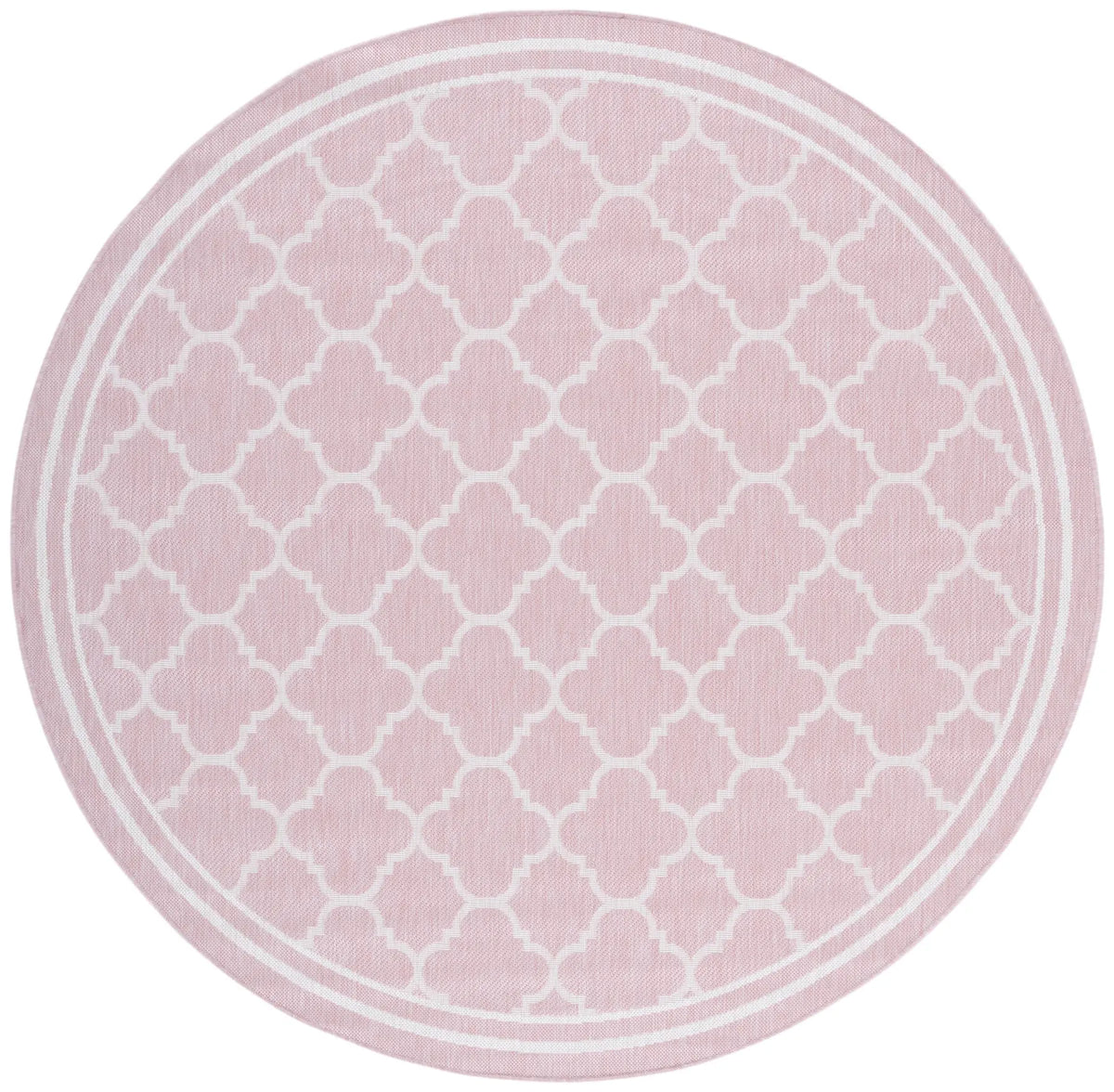 Safavieh Courtyard 6'-7" x 6'-7" Rug in Pink / Beige