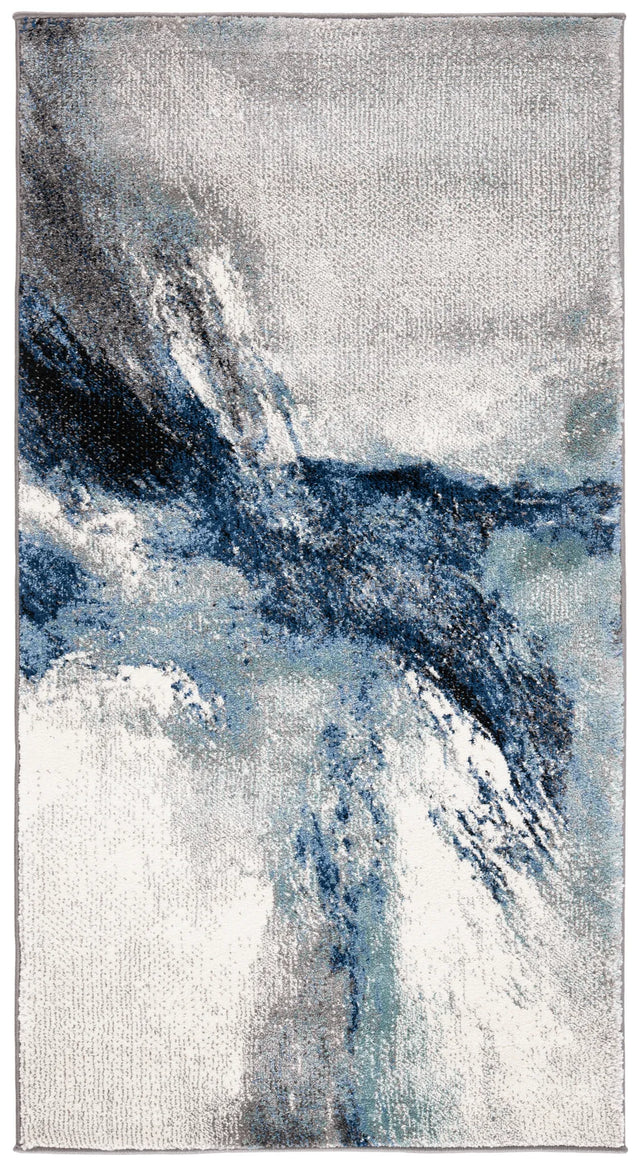 Safavieh Galaxy 2'-7" x 5'-0" Rug in Blue / Grey