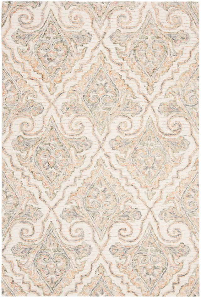 Safavieh Aubusson 4'-0" x 6'-0" Rug in Ivory / Green