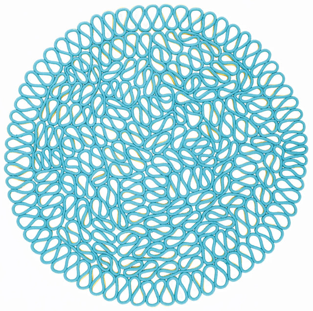 Safavieh Novelty 4'-0" x 4'-0" Rug in Yellow / Blue