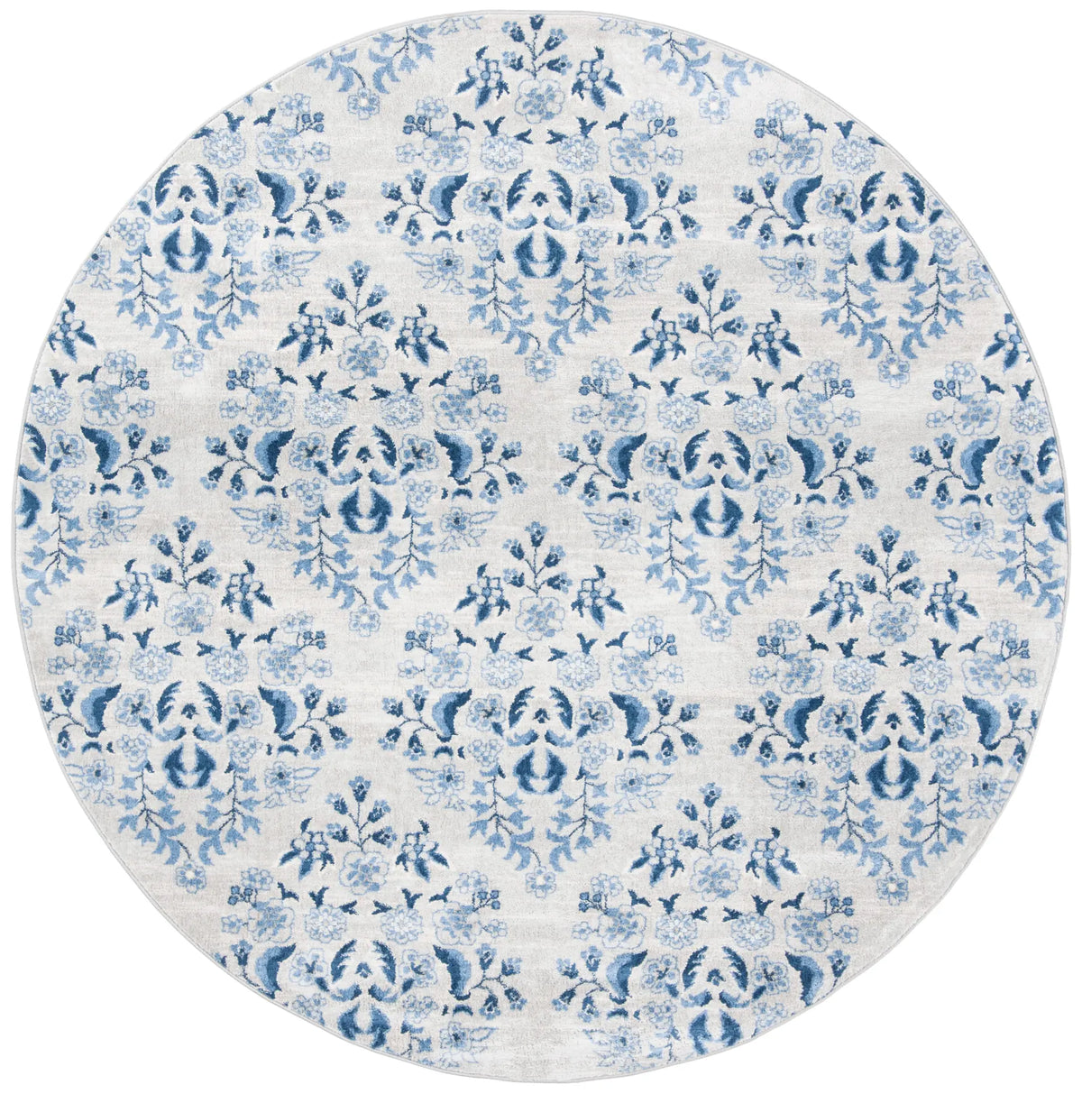 Safavieh Brentwood 6'-7" x 6'-7" Rug in Cream / Blue