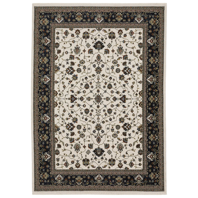 Oriental Weavers Sphinx Vivian VI02B Navy Rugs - main flat
