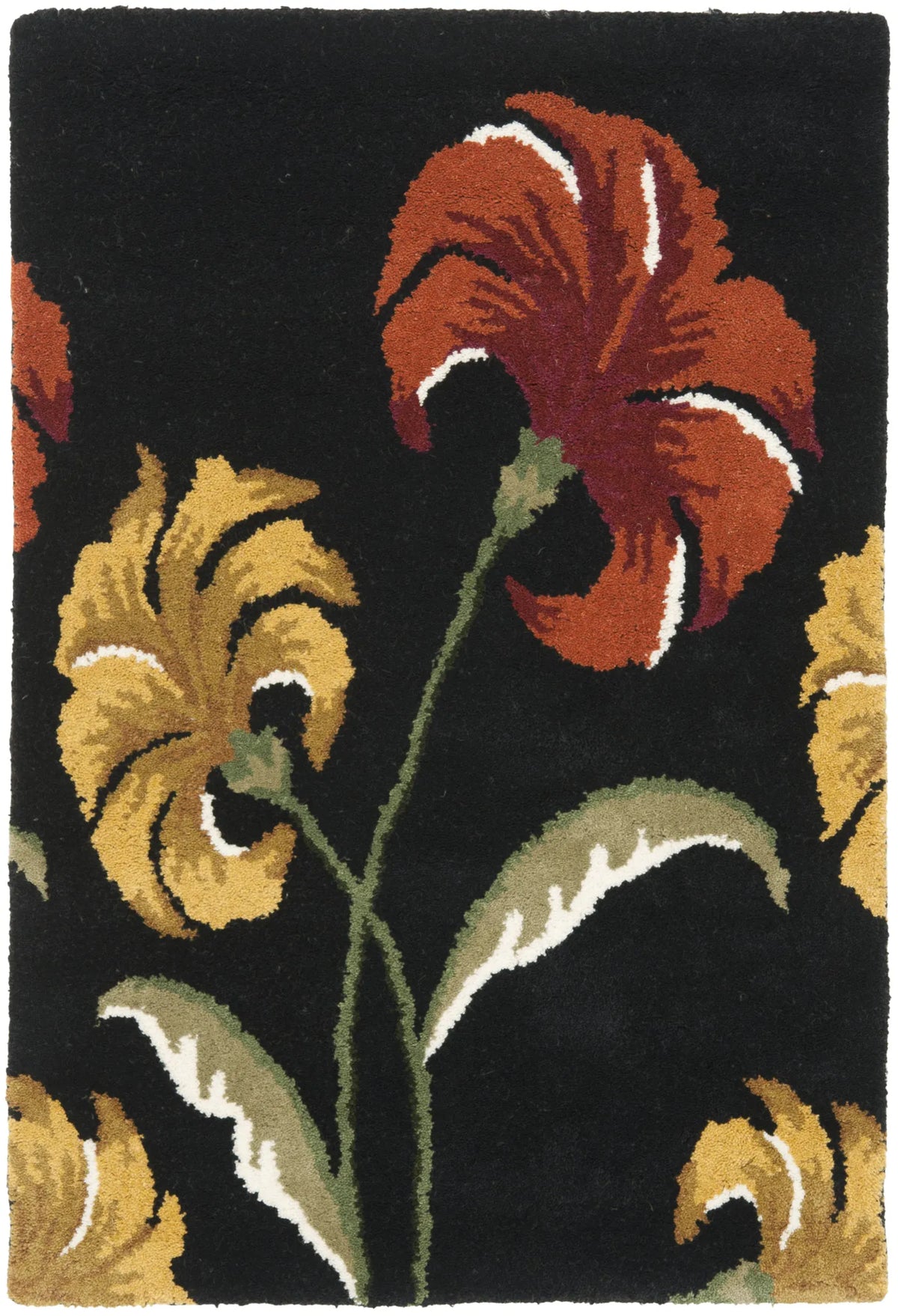 Safavieh Soho 2'-0" x 3'-0" Rug in Black / Multi