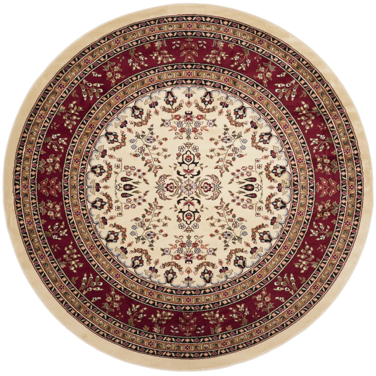 Safavieh Lyndhurst 8'-0" x 8'-0" Rug in Ivory / Red