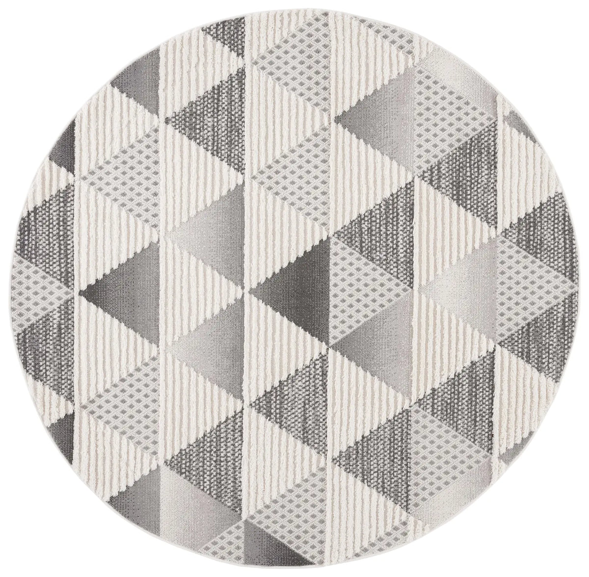 Safavieh Urban 6'-7" x 6'-7" Rug in Grey / Ivory