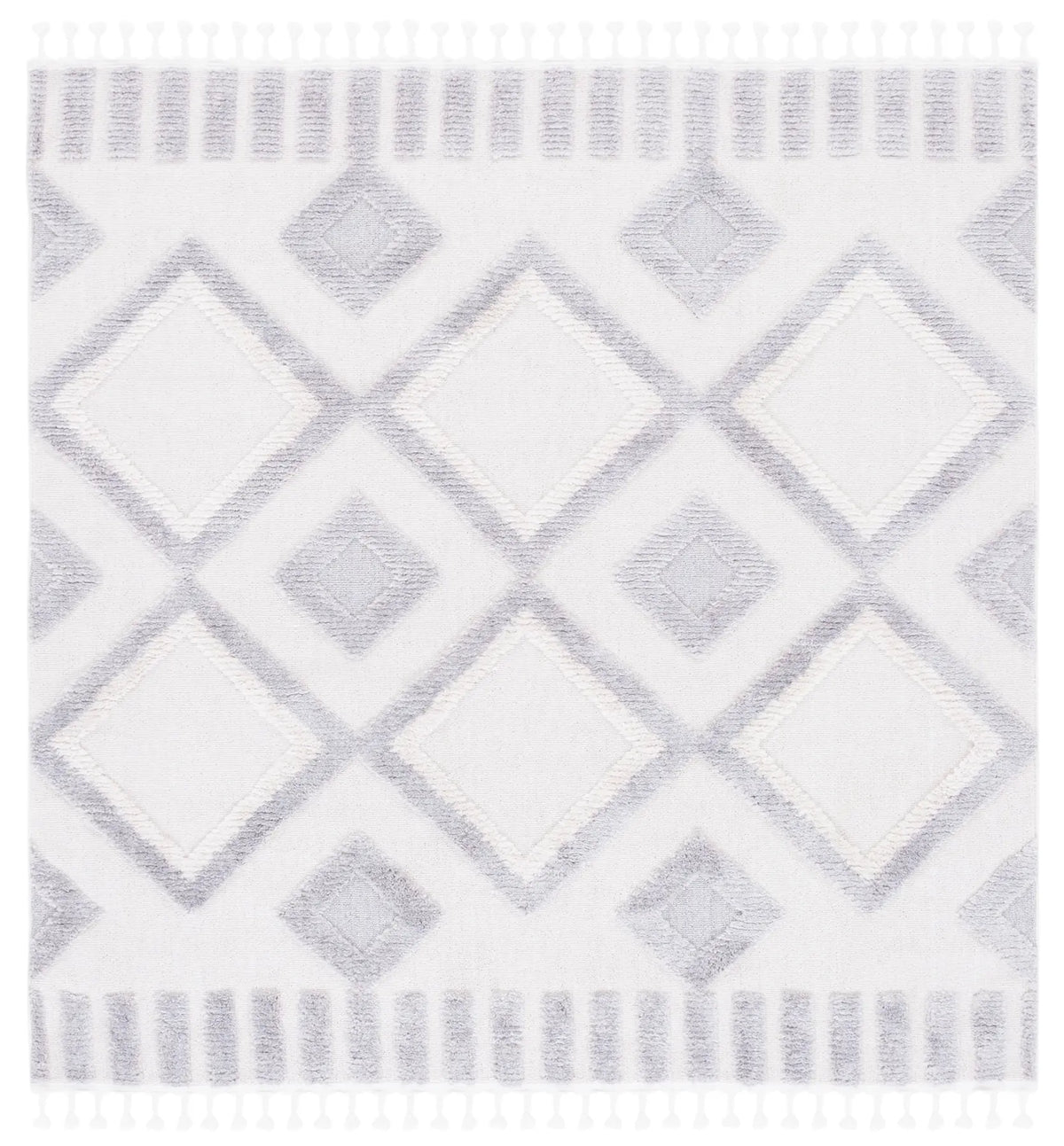 Safavieh Marrakesh 6'-7" x 6'-7" Rug in Ivory / Grey