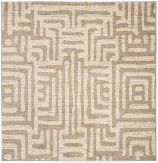 Safavieh Amsterdam 6'-7" x 6'-7" Rug in Ivory / Mauve