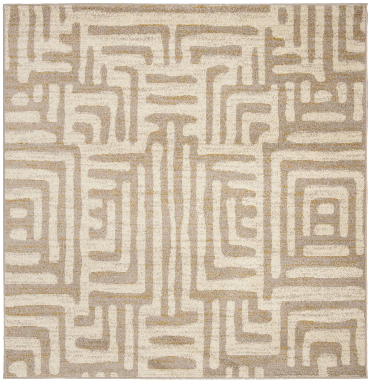 Safavieh Amsterdam 6'-7" x 6'-7" Rug in Ivory / Mauve