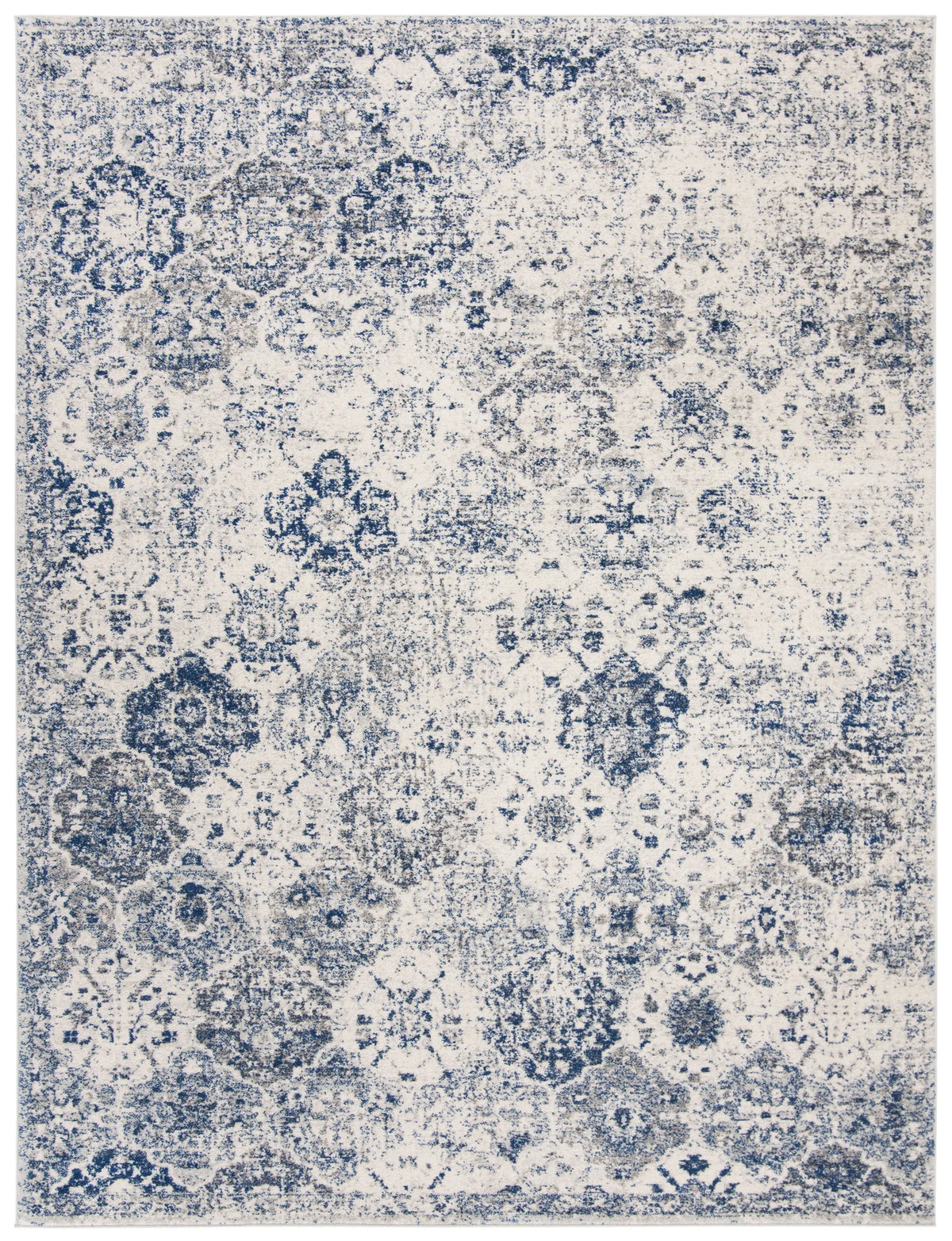 Safavieh Madison 10'-0" x 14'-0" Rug in White / Royal Blue