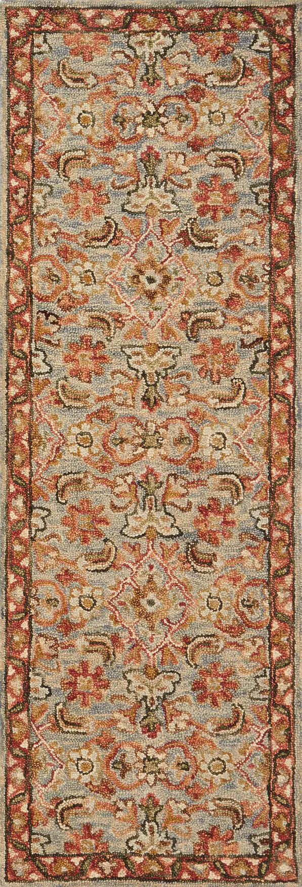 Loloi Victoria Vk-10 Slate / Terracotta Rugs - runner flat
