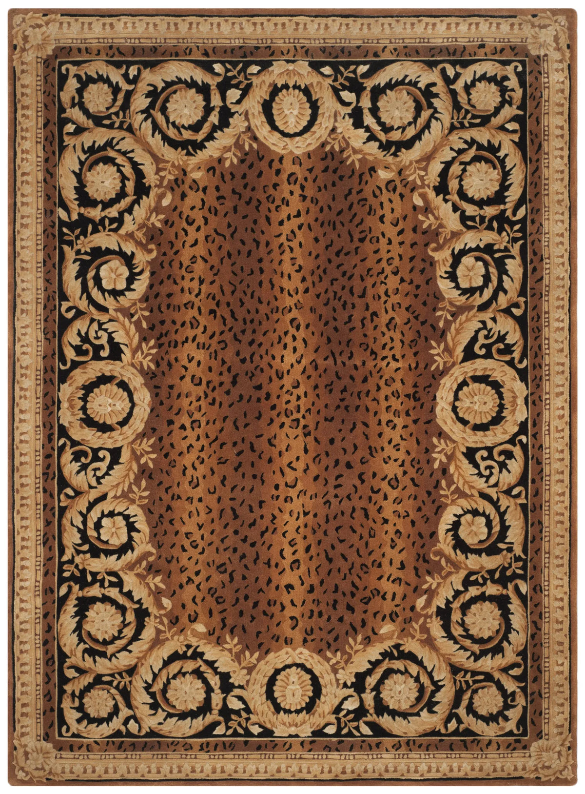Safavieh Naples 10'-0" x 14'-0" Rug in Black / Gold