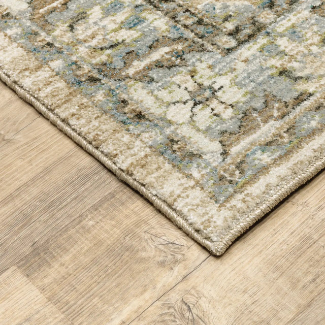 Oriental Weavers Sphinx Andorra 9818G Beige/Ivory Rugs - corner detail