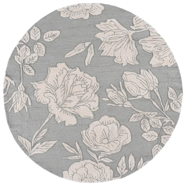 Safavieh Glamour 6'-0" x 6'-0" Rug in Light Grey / Ivory