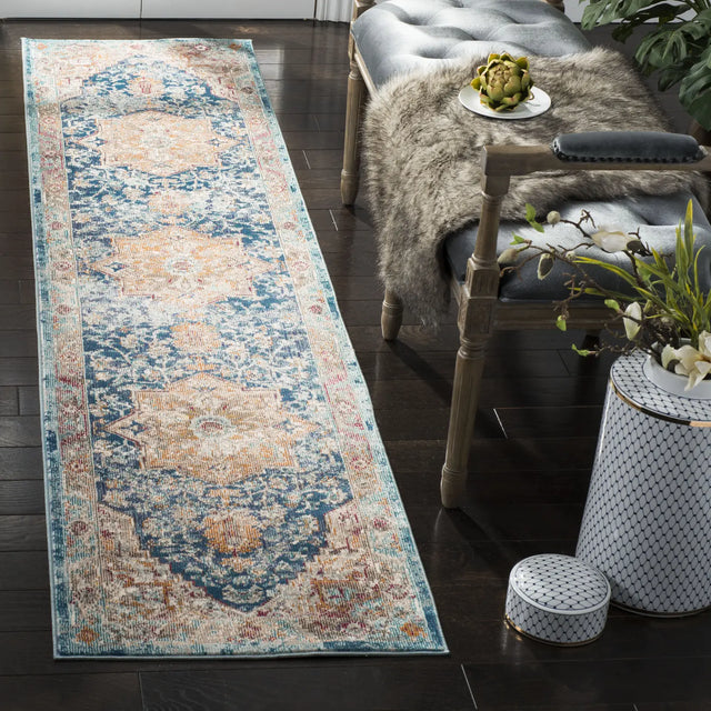 Safavieh Aria 2'-0" x 8'-0" Rug in Blue / Beige