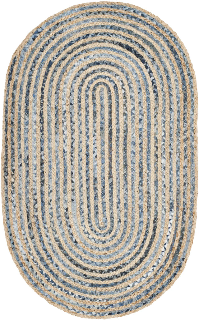 Safavieh Cape Cod 3'-0" x 5'-0" Rug in Natural / Blue