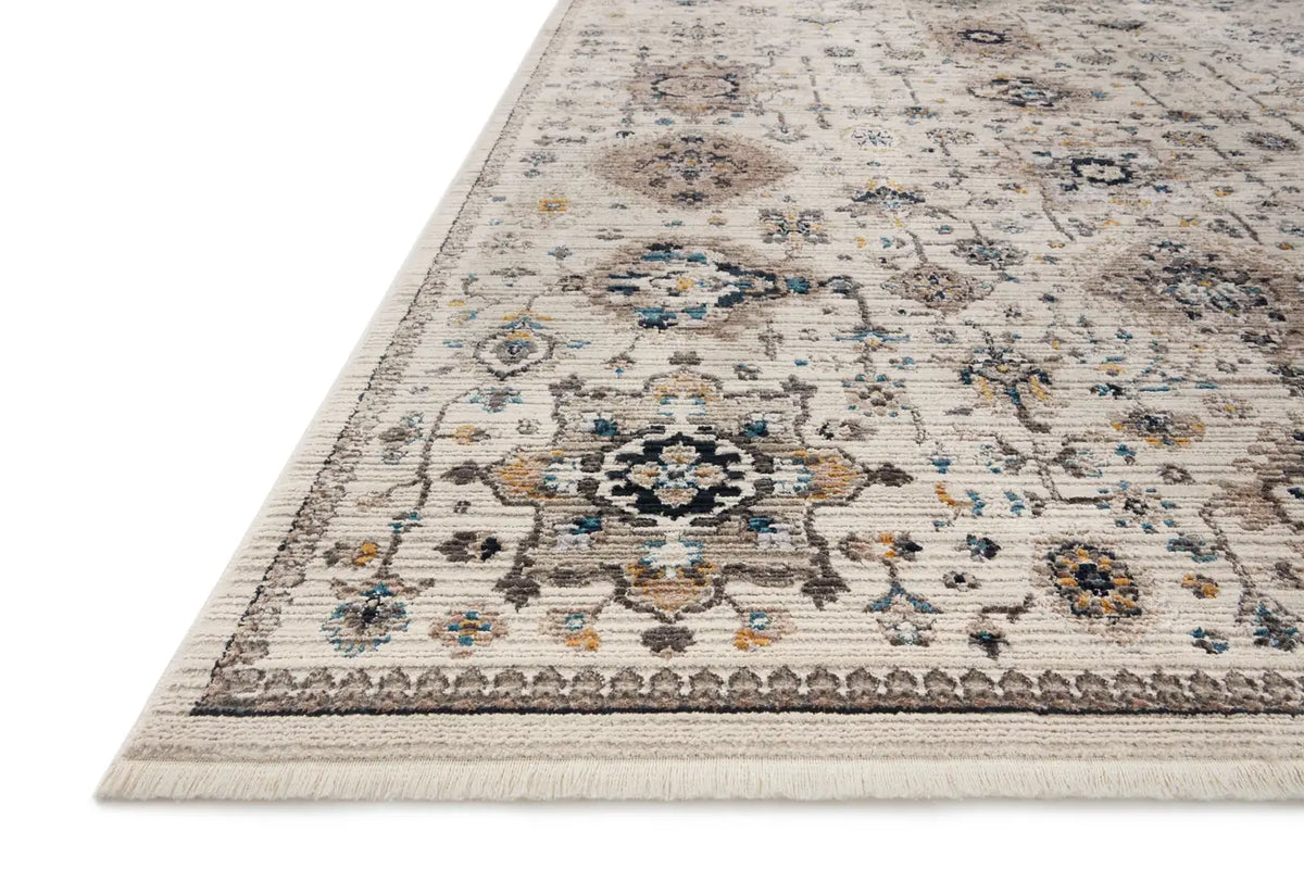 Loloi Leigh Lei-02 Ivory/Taupe Rugs - rug corner