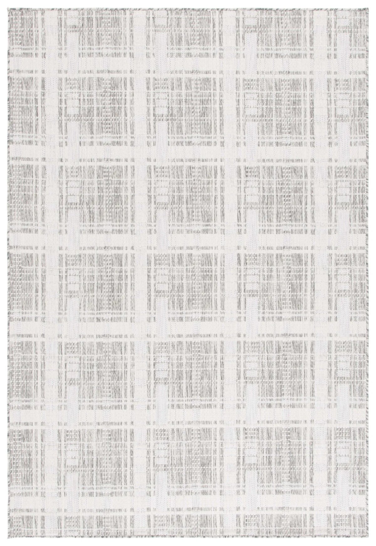 Safavieh Beach House 4'-0" x 6'-0" Rug in Grey / Ivory
