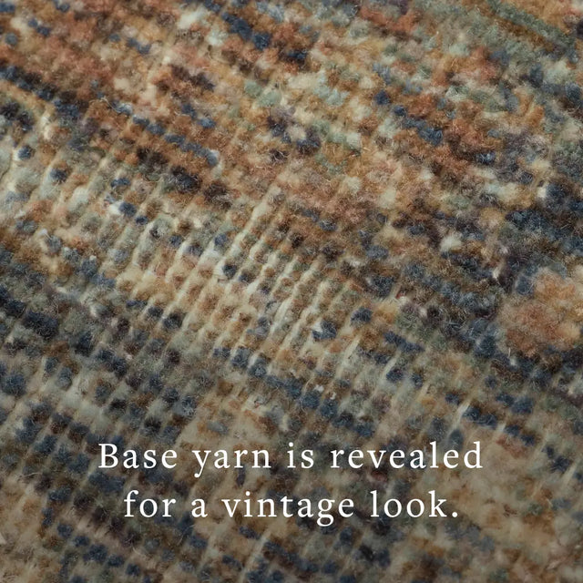 Loloi Heritage Her-09 Sky/Sunset Rug - macro detail