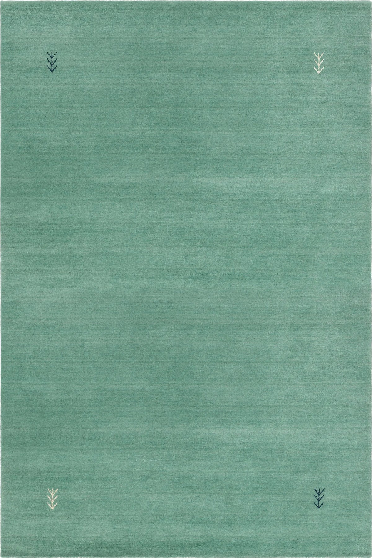 Chandra Bonita BON-56100 Green rug, flat view