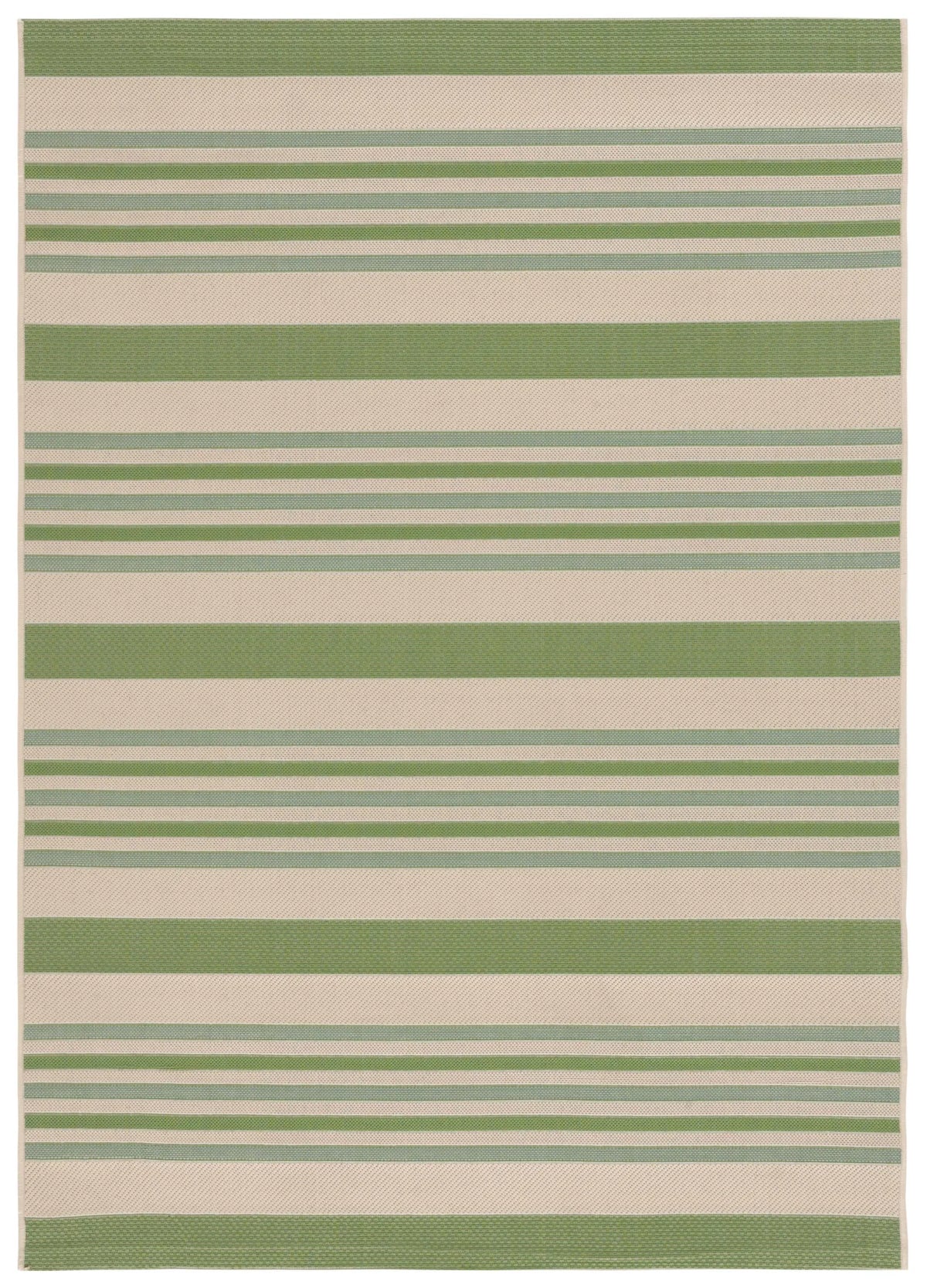 Safavieh Courtyard 4'-0" x 5'-7" Rug in Beige / Green