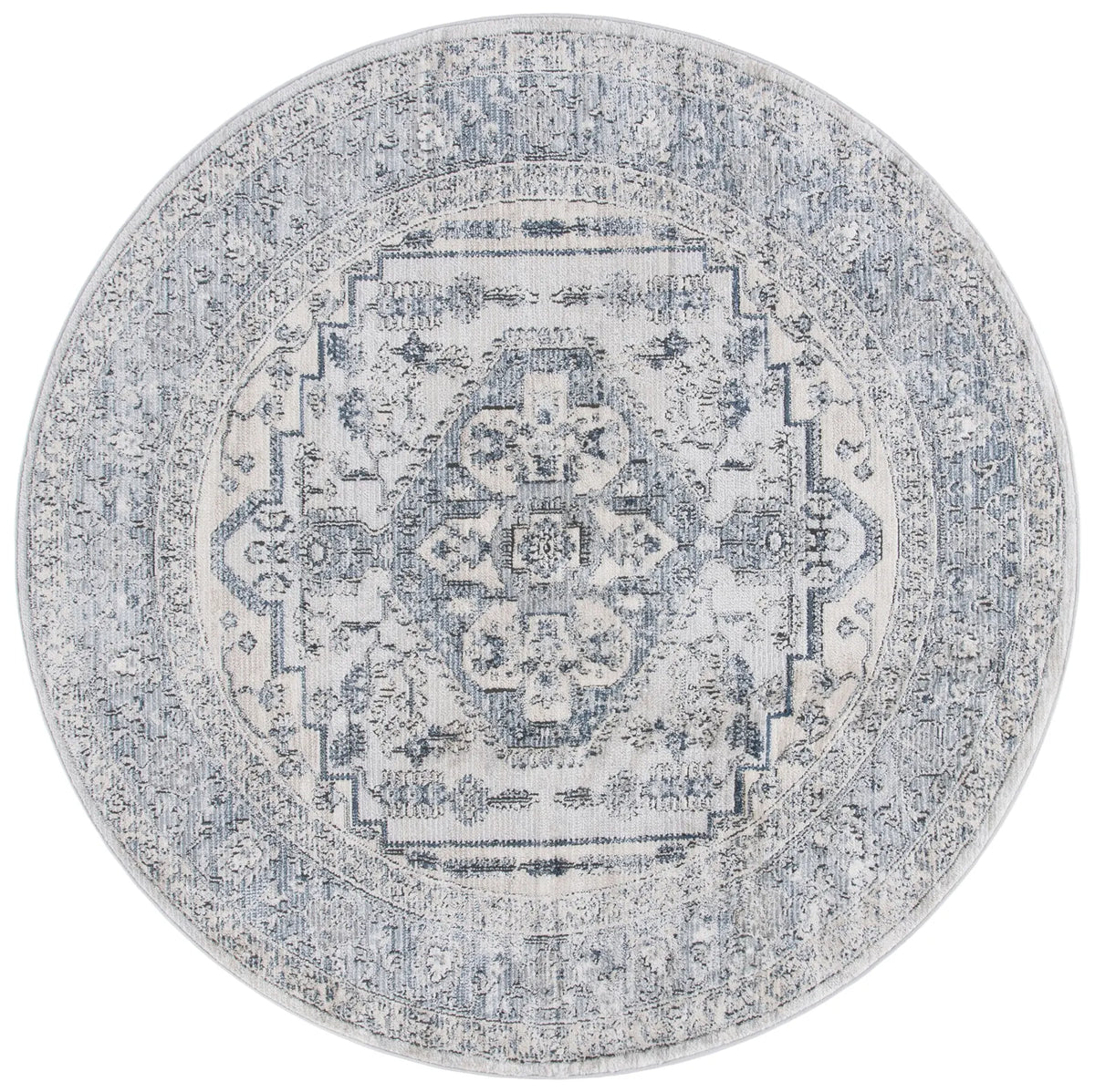 Safavieh Oregon 800 6'-7" x 6'-7" Rug in Light Blue / Ivory