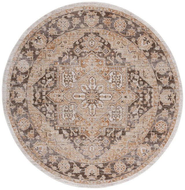 Safavieh Hazel 500 6'-0" x 6'-0" Rug in Gold / Brown