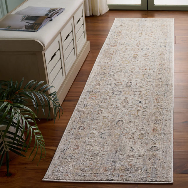 Safavieh Scarlett 400 2'-0" x 8'-0" Rug in Beige / Rust Brown