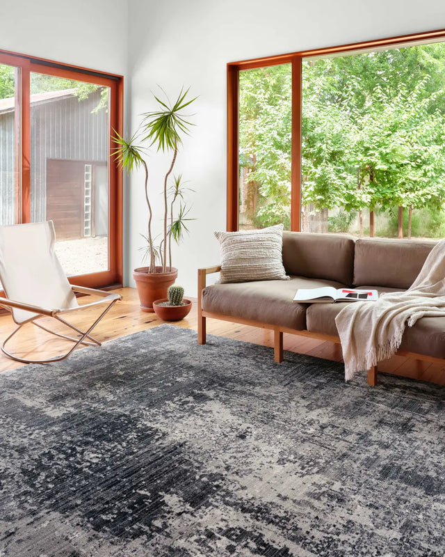 Loloi Samra Sam-06 Charcoal/Silver Rugs - room scene 1