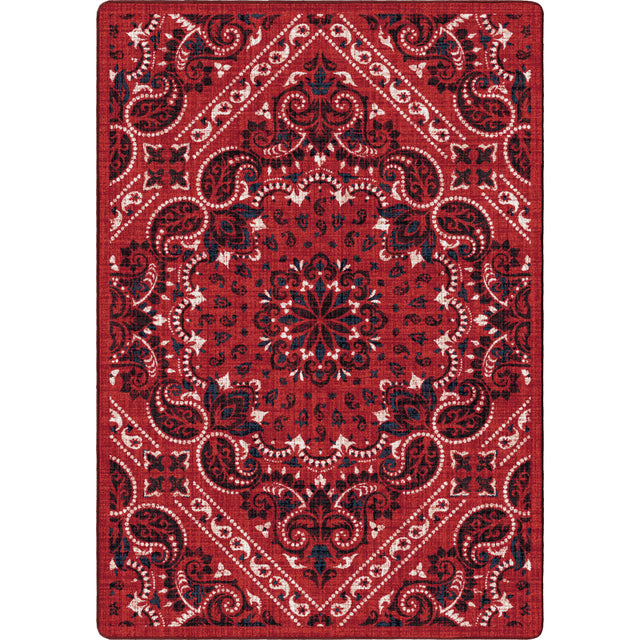 American Dakota Kerchief Rodeo Red Rug
