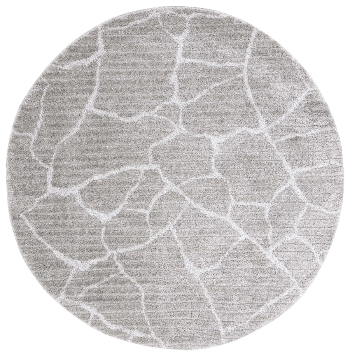Safavieh Tahoe Shag 6'-7" x 6'-7" Rug in Grey / Ivory