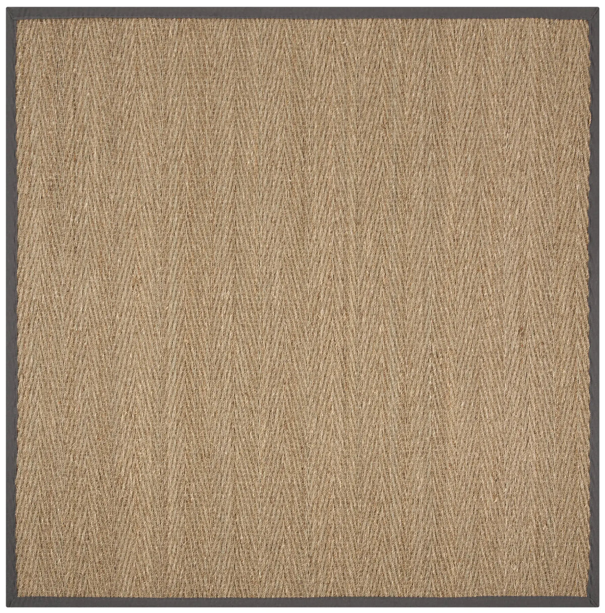 Safavieh Natural Fiber 6'-0" x 6'-0" Rug in Natural / Dark Grey