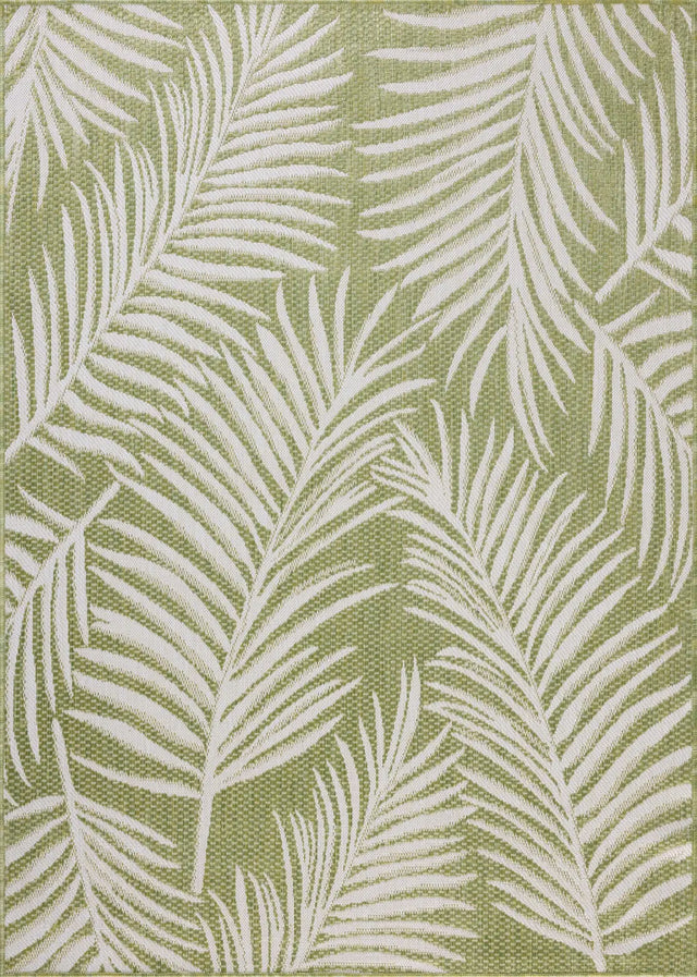 Loloi Easton ESN-06 Ivory / Green Rug - room scene 1