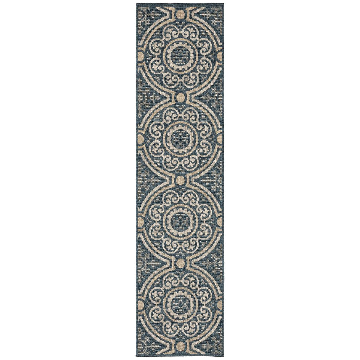 Oriental Weavers Sphinx Latitude 609B Blue / Grey Rugs - runner