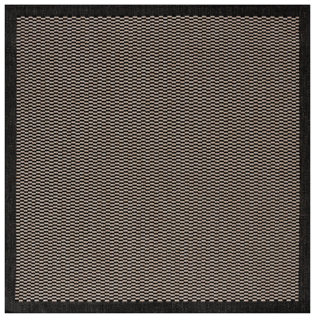Safavieh Beach House 6'-7" x 6'-7" Rug in Black / Beige