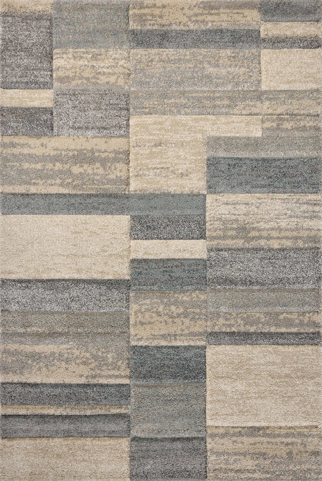 Loloi Silas Sla-07 Slate/Sand Rug - main flat