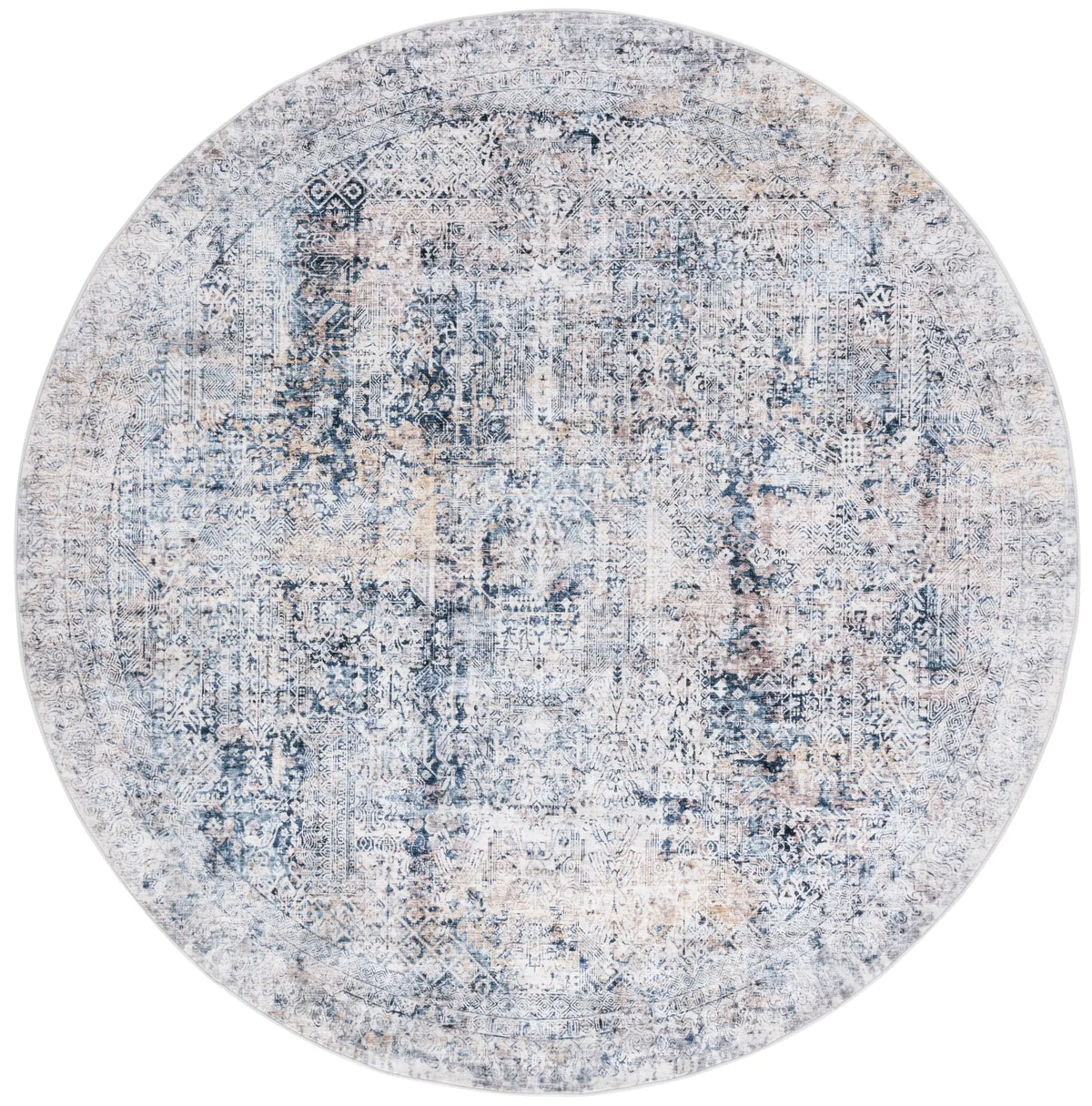Safavieh Santa Monica 6'-0" x 6'-0" Rug in Navy / Beige