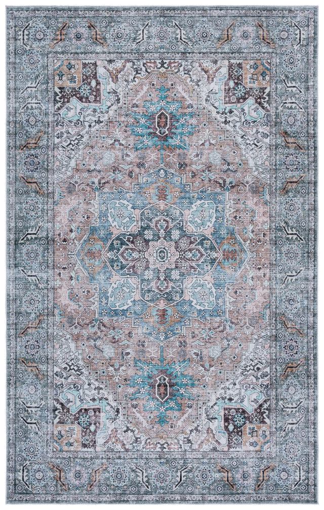 Safavieh Arizona 4'-0" x 6'-0" Rug in Copper / Green
