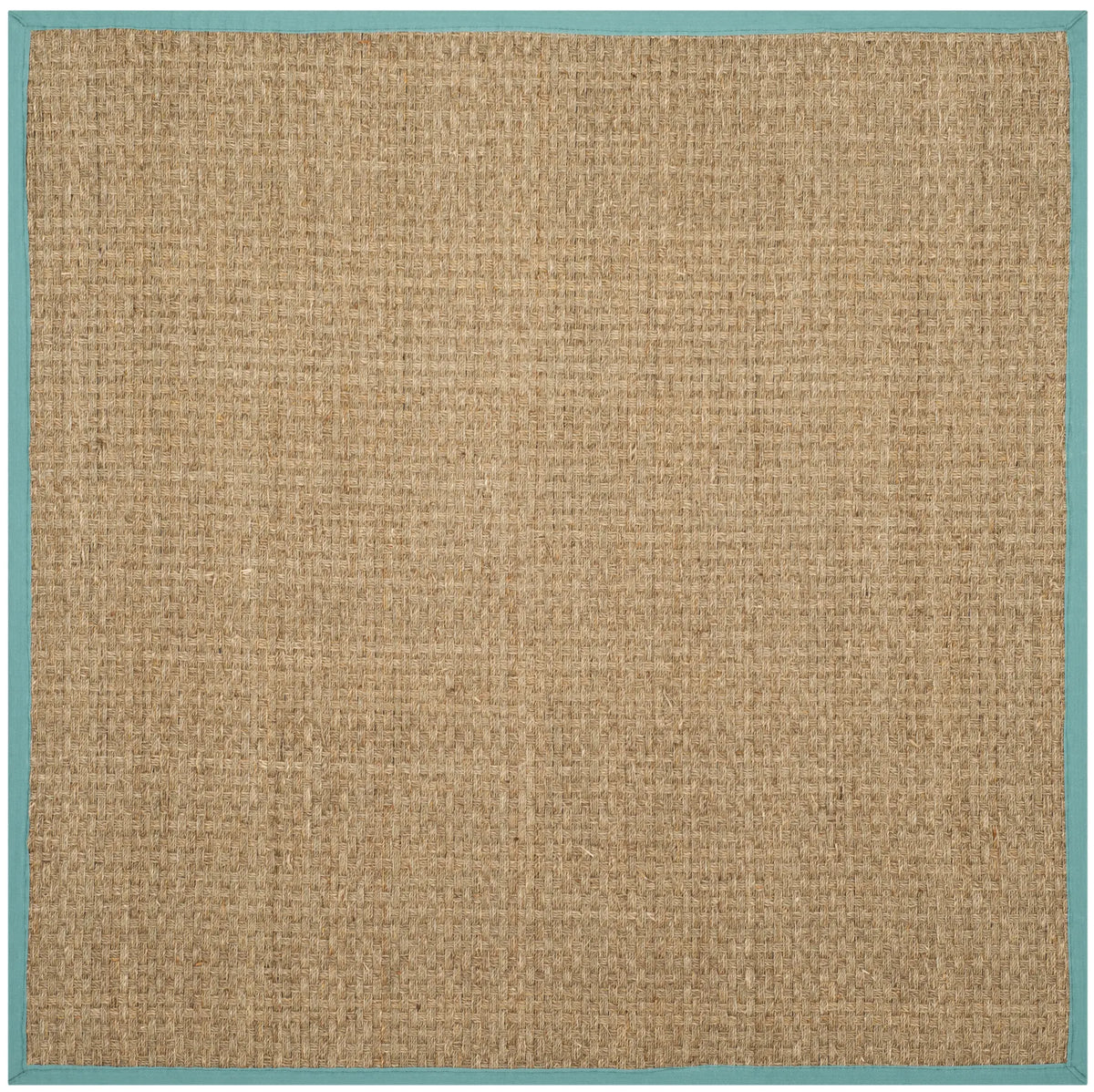 Safavieh Natural Fiber 6'-0" x 6'-0" Rug in Natural / Teal
