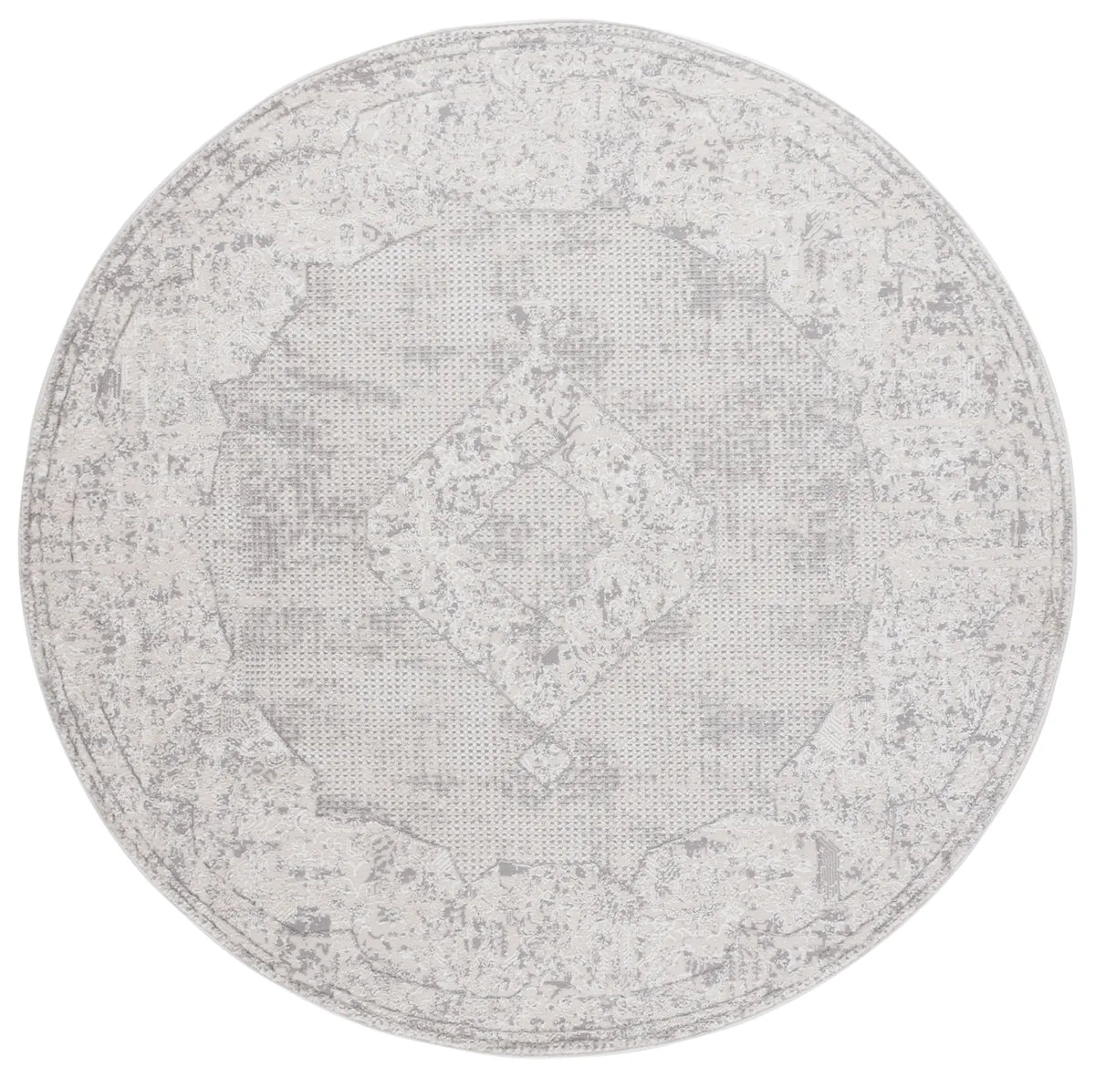 Safavieh Easton 6'-7" x 6'-7" Rug in Ivory / Grey