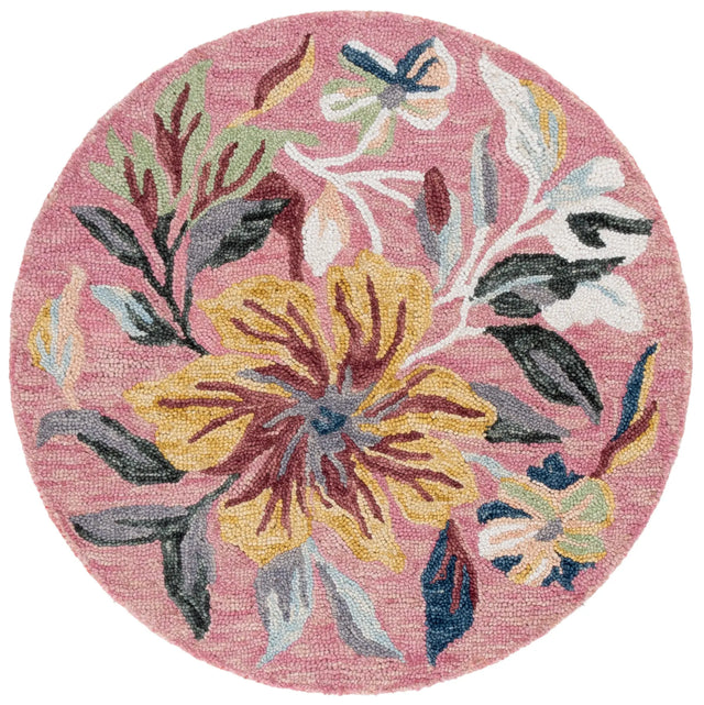 Safavieh Jardin 3'-0" x 3'-0" Rug in Pink / Green