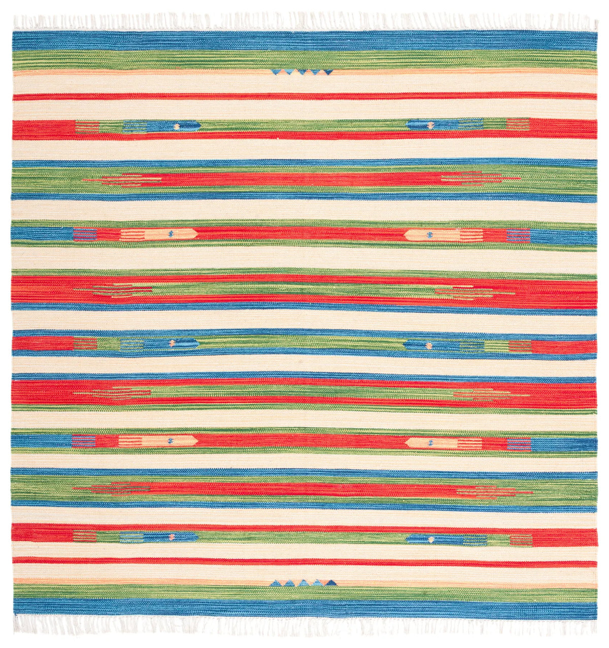 Safavieh Montauk 6'-0" x 6'-0" Rug in Green / Blue