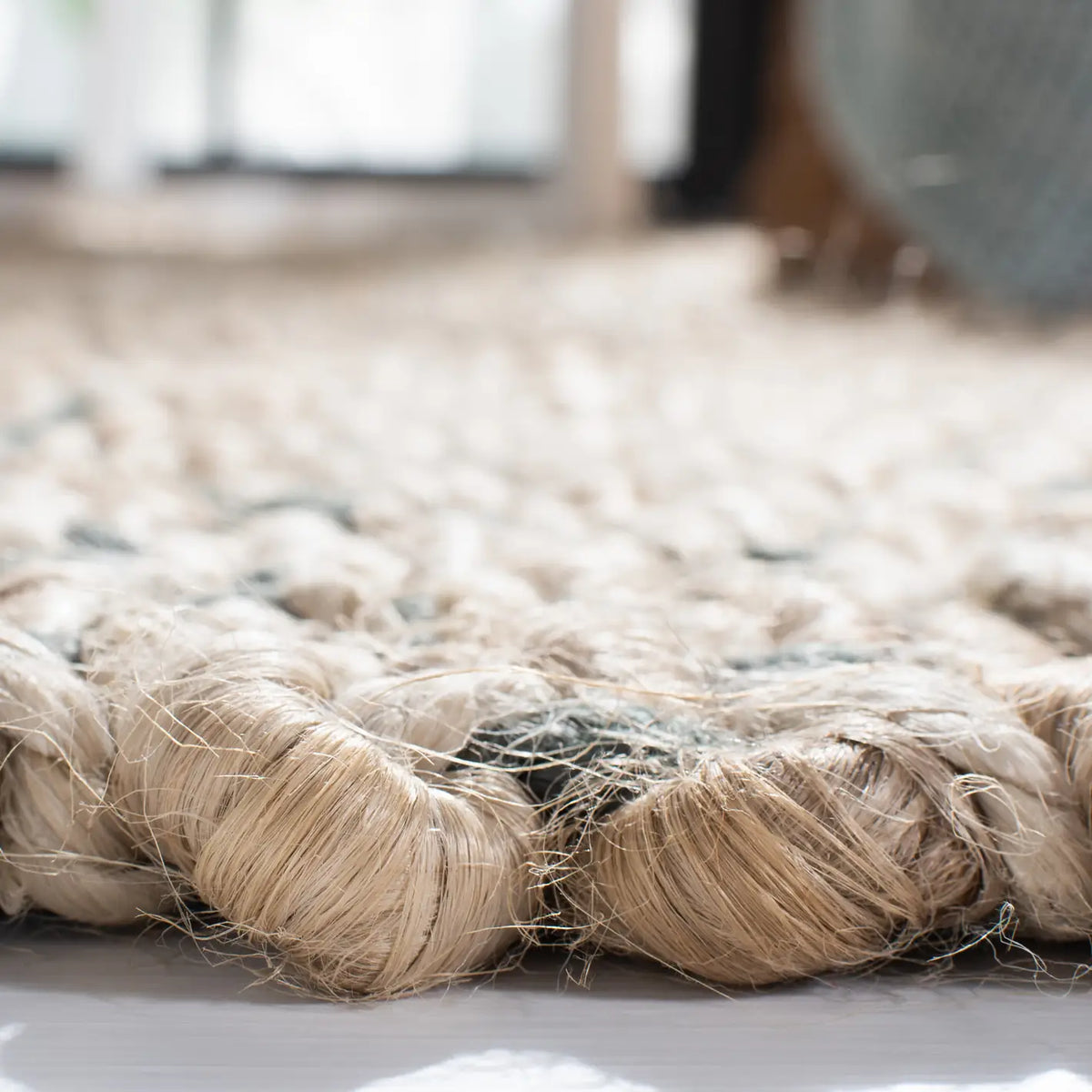 Safavieh Natural Fiber 4'-0" x 6'-0" Rug in Blue / Natural