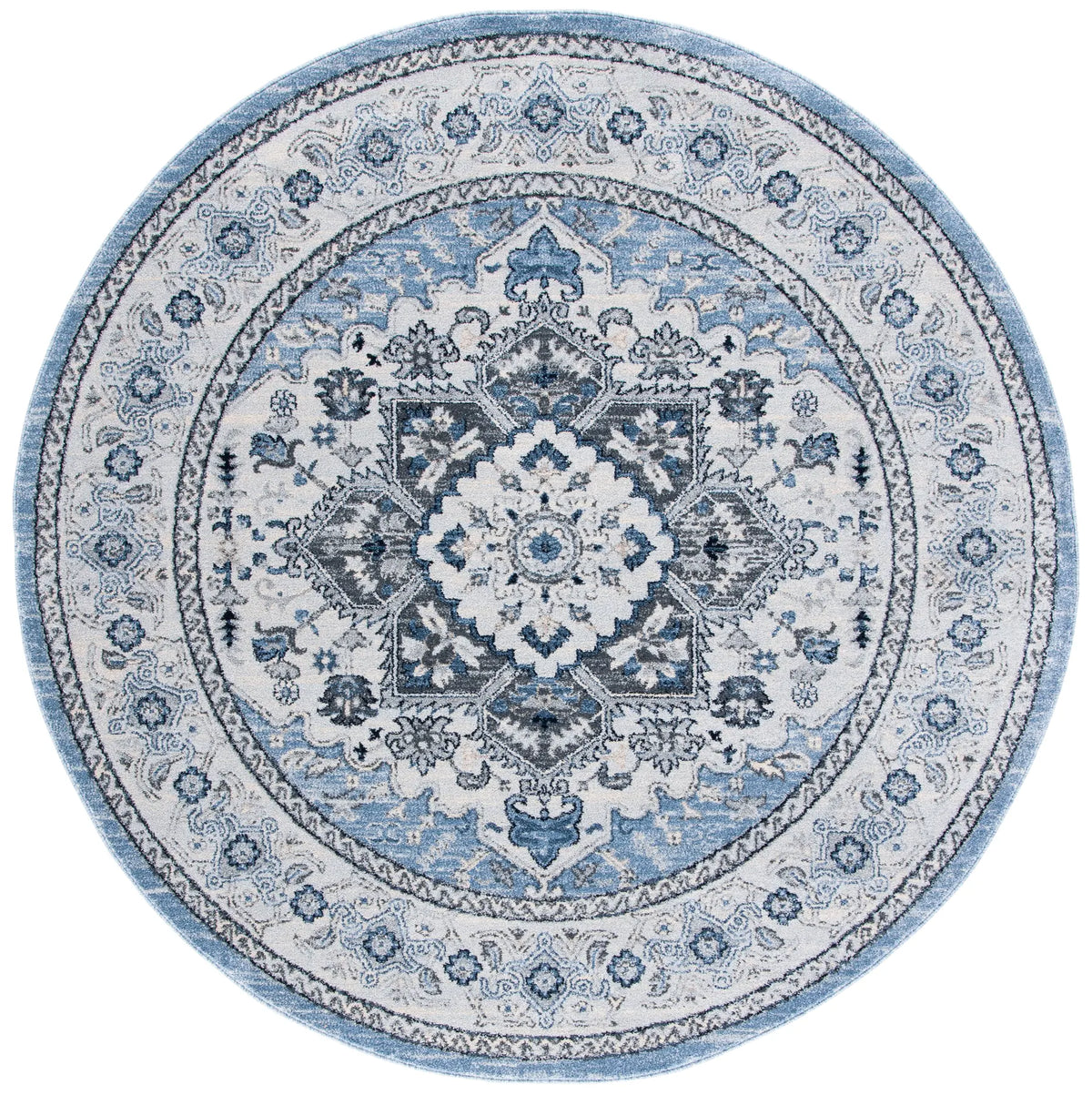 Safavieh Charleston 6'-7" x 6'-7" Rug in Blue / Grey