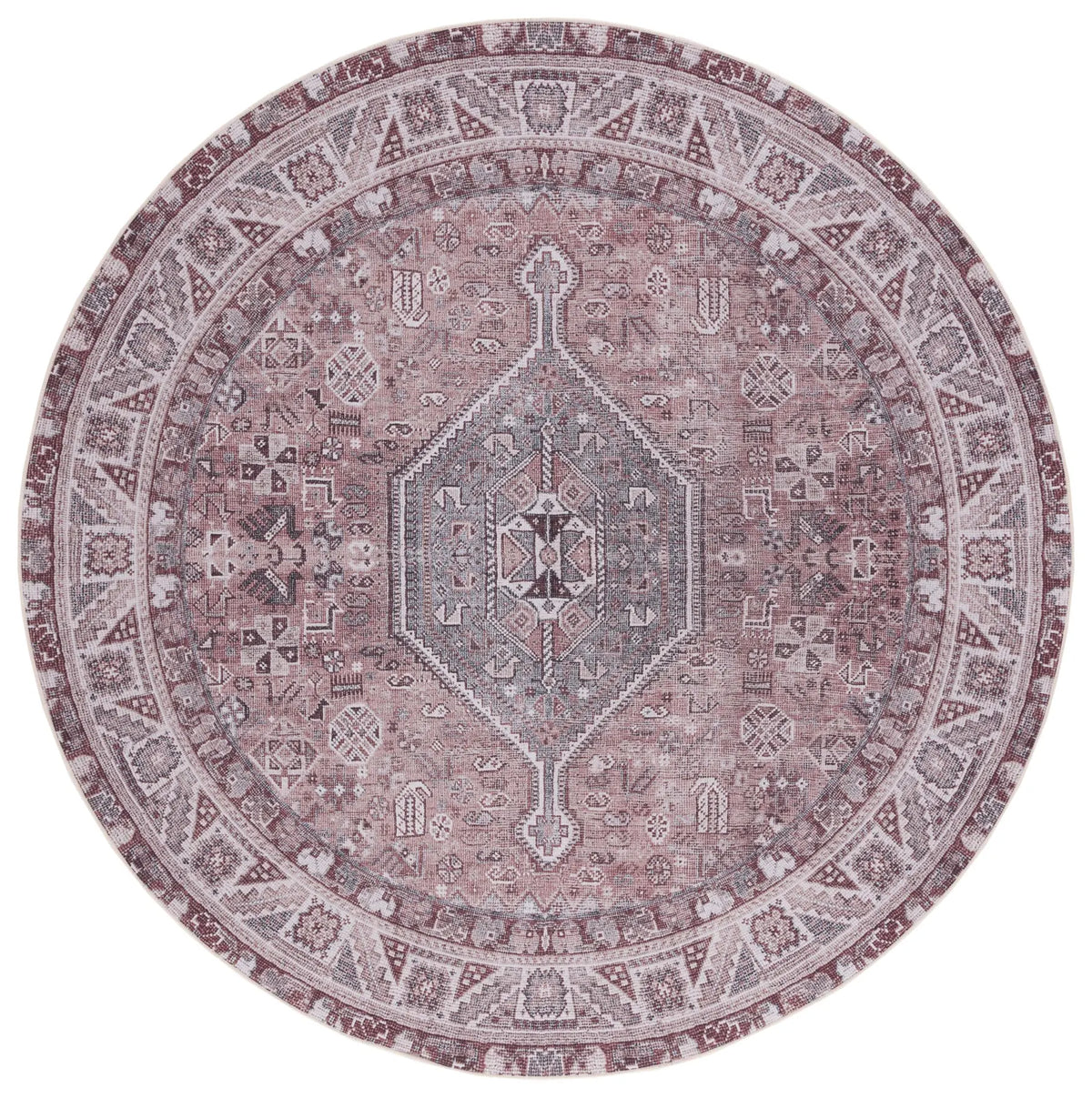 Safavieh Tucson 6'-0" x 6'-0" Rug in Light Rust / Beige