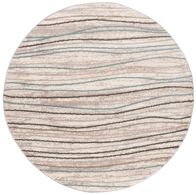 Safavieh Amsterdam 5'-1" x 5'-1" Rug in Cream / Beige