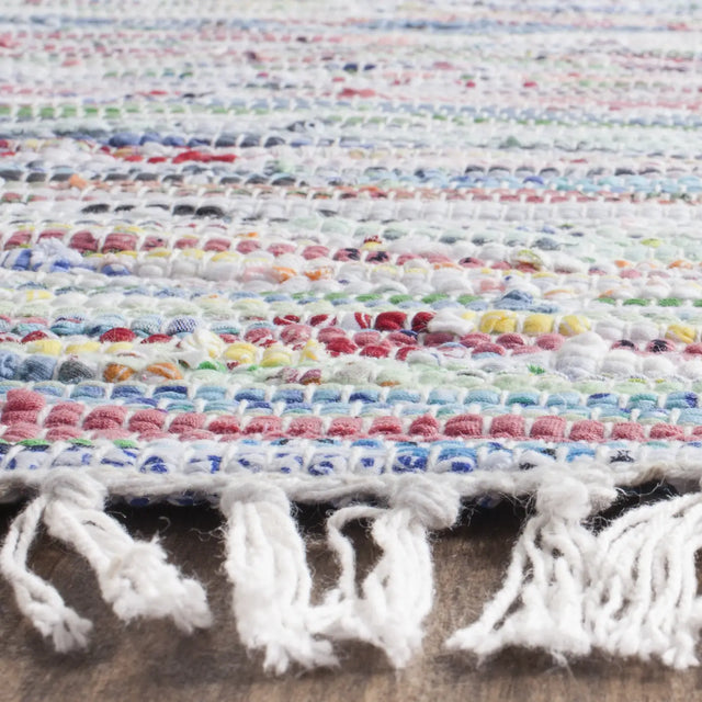 Safavieh Rag Rug 8'-0" x 10'-0" Rug in Light Green / Multi