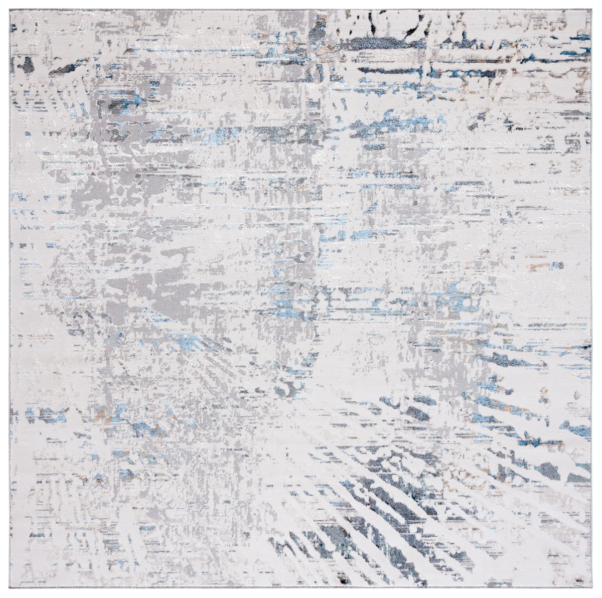 Safavieh Bel Air 6'-7" x 6'-7" Rug in Grey / Turquoise