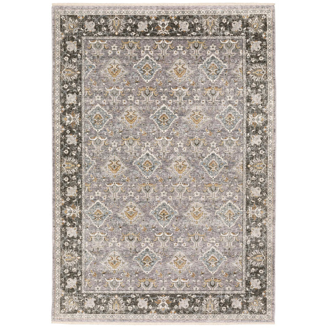 Oriental Weavers Sphinx Maharaja 091E1 Grey/Blue Rugs - main flat